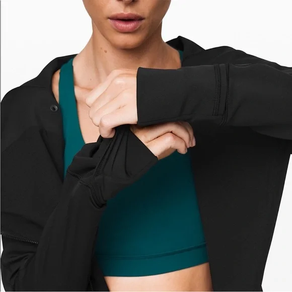 Lululemon Every Journey Hoodie Asymmetrical Zip Black Sz 2